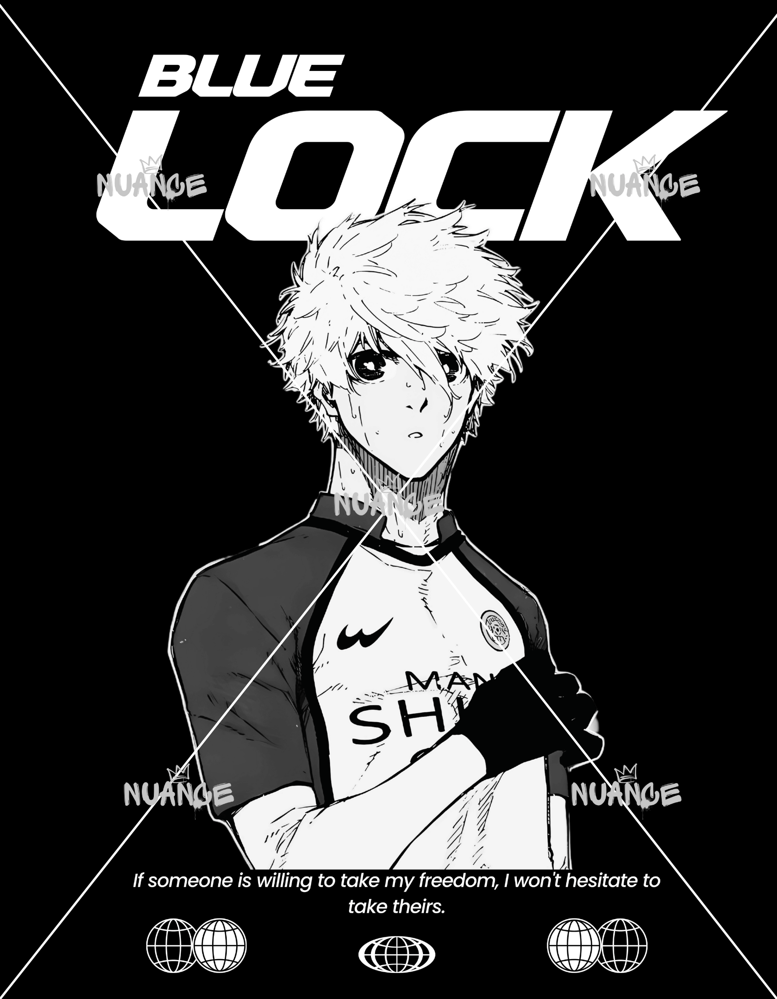 Blue Lock Licensed Designs – 20+ HD PNG Files