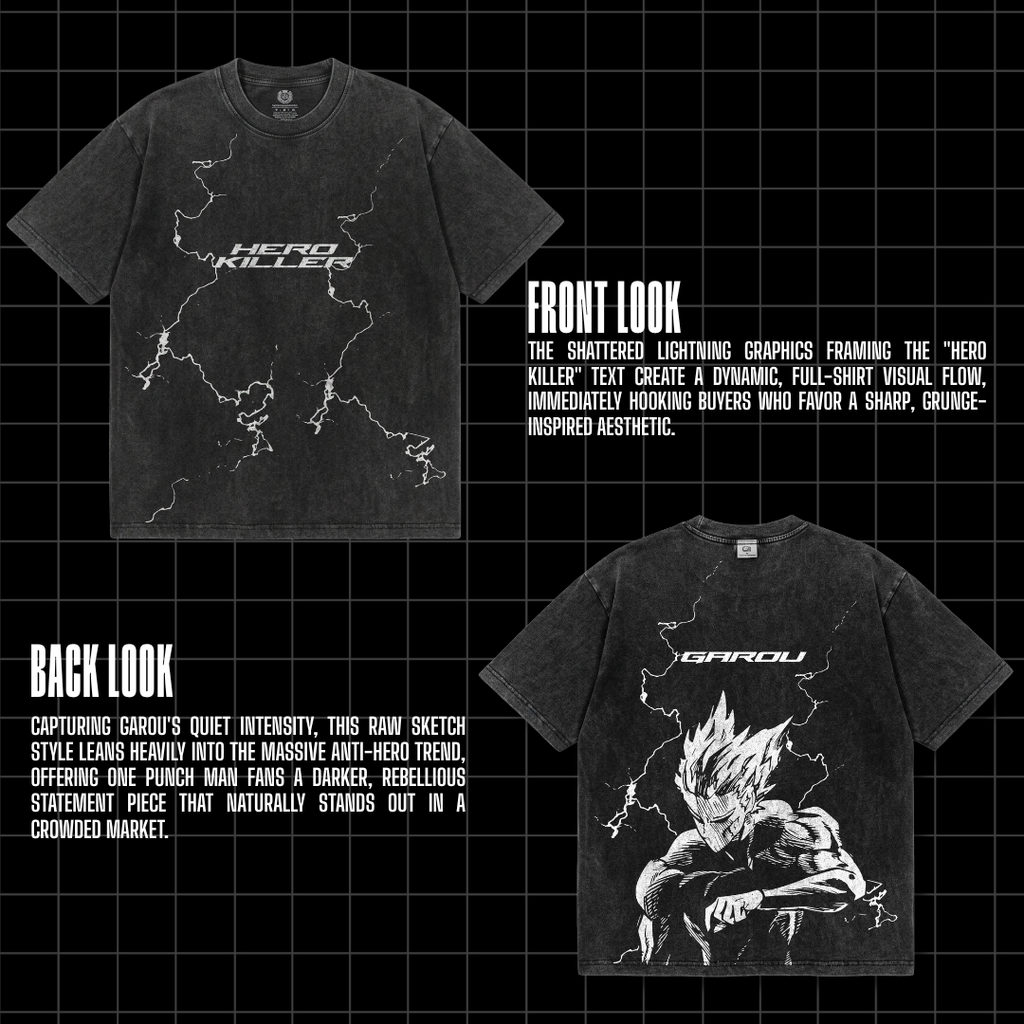 Anime Drop Vol.1 — 50+ Premium Anime Streetwear T-Shirt Designs | PSD PNG SVG | Print Ready | Instant Download
