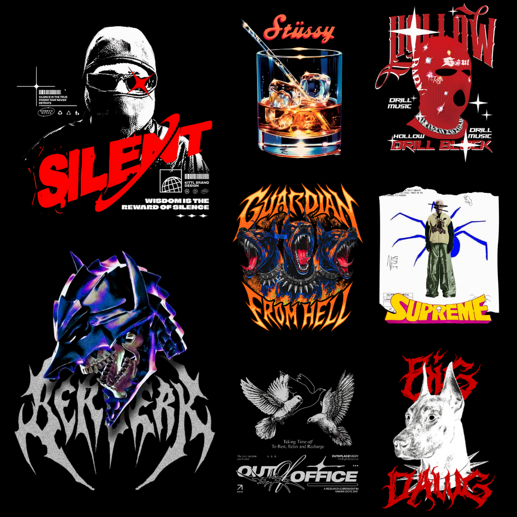 Premium Streetwear Licensed Designs – 100+ Editable 4k PNG Graphics (Aug 2025)