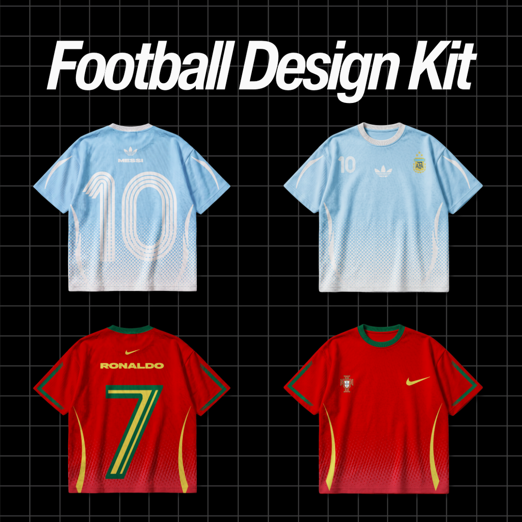 Football Design Kit — 15+ Football T-Shirt & Jersey Designs | PSD PNG SVG