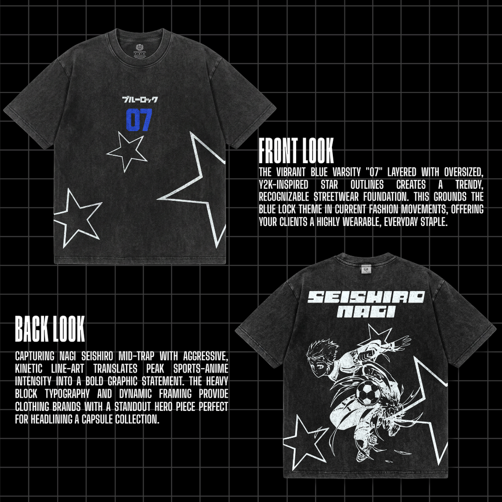 Anime Drop Vol.1 — 50+ Premium Anime Streetwear T-Shirt Designs | PSD PNG SVG | Print Ready | Instant Download