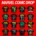 Marvel T-Shirt Design Bundle SVG PNG | Spider-Man Thor Hulk Punisher Vintage Graphic Tee | Dark Comic Streetwear | Screen Print DTG Ready