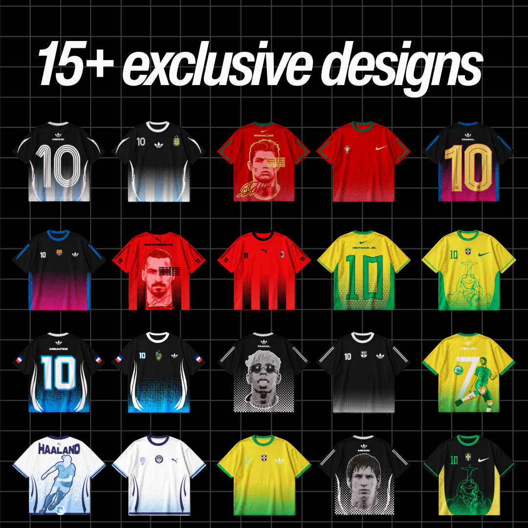 Football Design Kit — 15+ Football T-Shirt & Jersey Designs | PSD PNG SVG