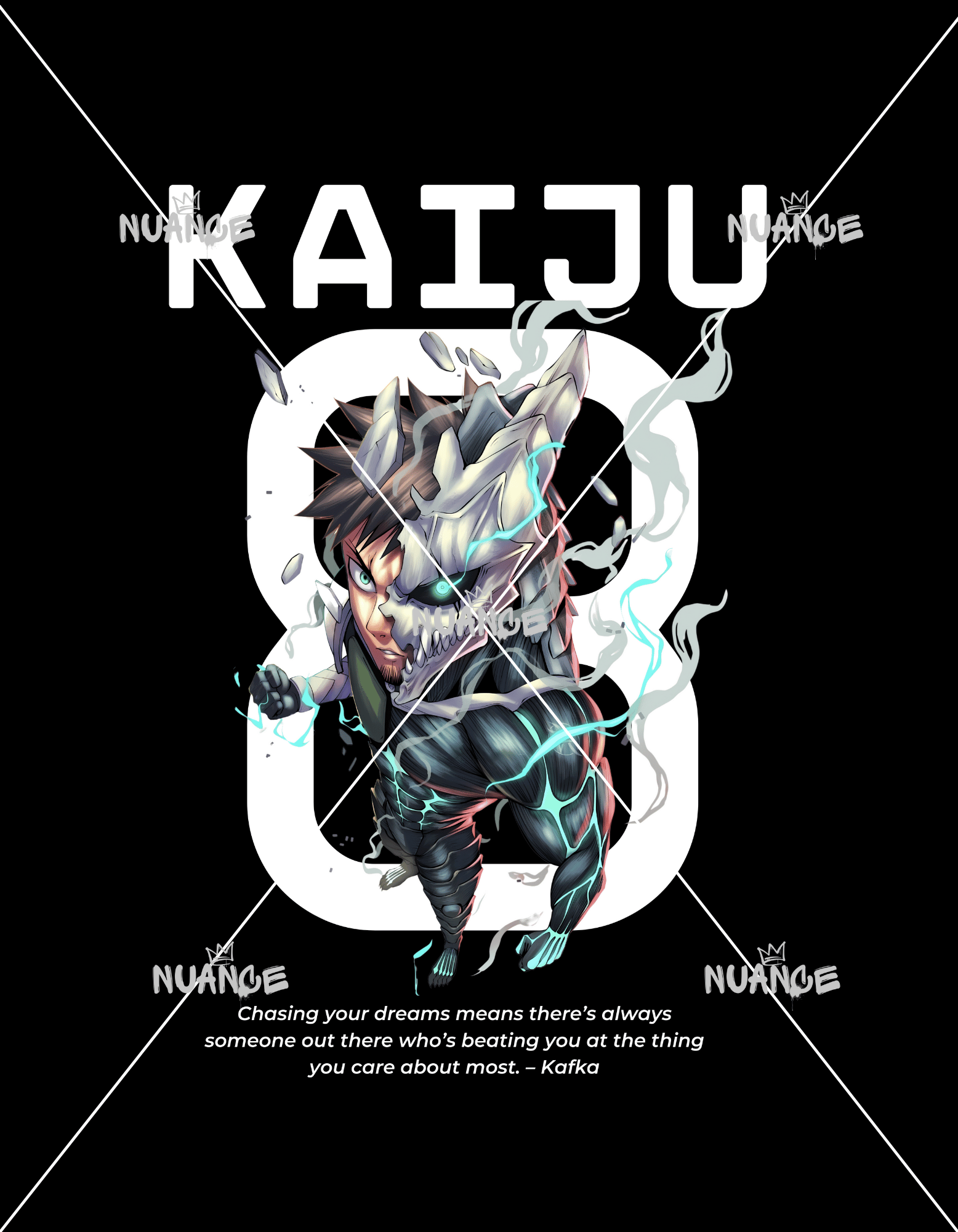 Kaiju No. 8 Anime Licensed Designs – 8 HD PNG Files