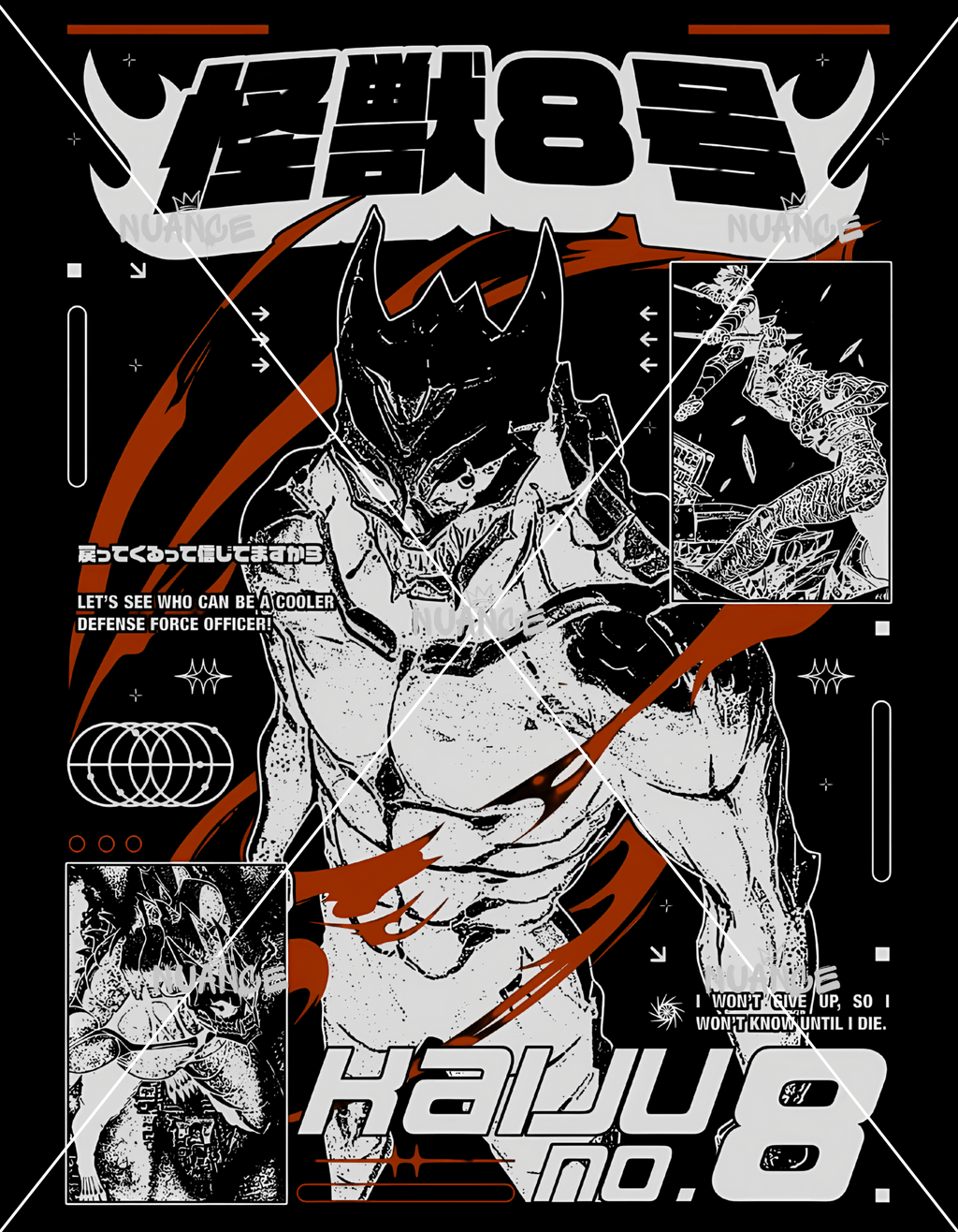 Kaiju No. 8 Anime Licensed Designs – 8 HD PNG Files