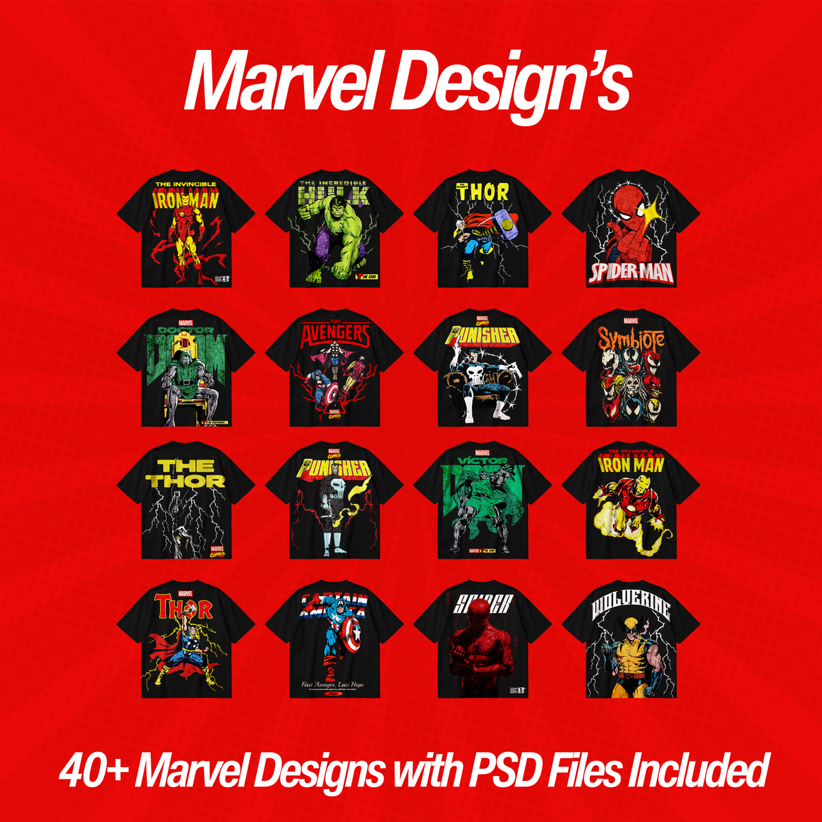 Nuance Complete Collection | All Our Website Designs in One Pack | Marvel Designs, Streetwear Designs, Anime Designs, Football Designs | SVG PNG PSD