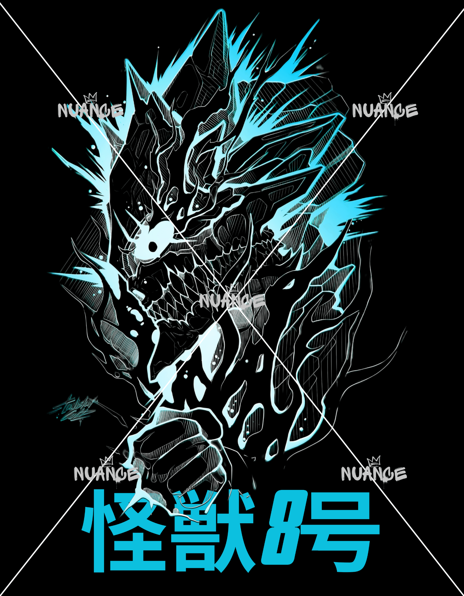 Kaiju No. 8 Anime Licensed Designs – 8 HD PNG Files