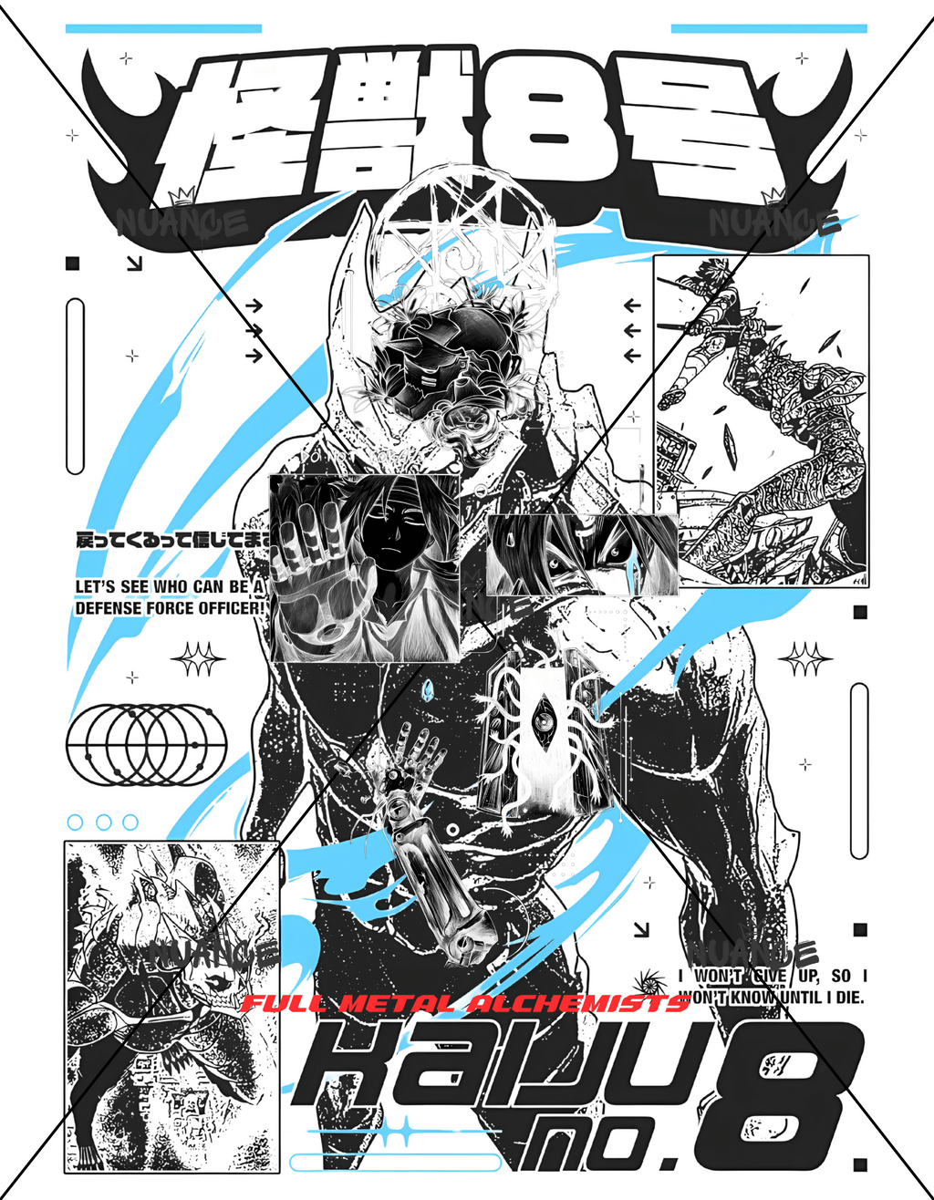 Kaiju No. 8 Anime Licensed Designs – 8 HD PNG Files