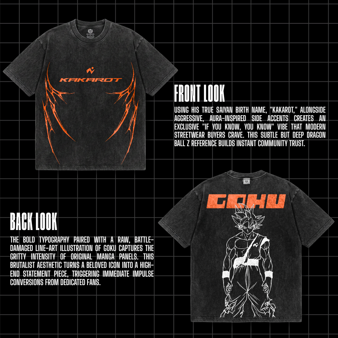 Anime Drop Vol.1 — 50+ Premium Anime Streetwear T-Shirt Designs | PSD PNG SVG | Print Ready | Instant Download