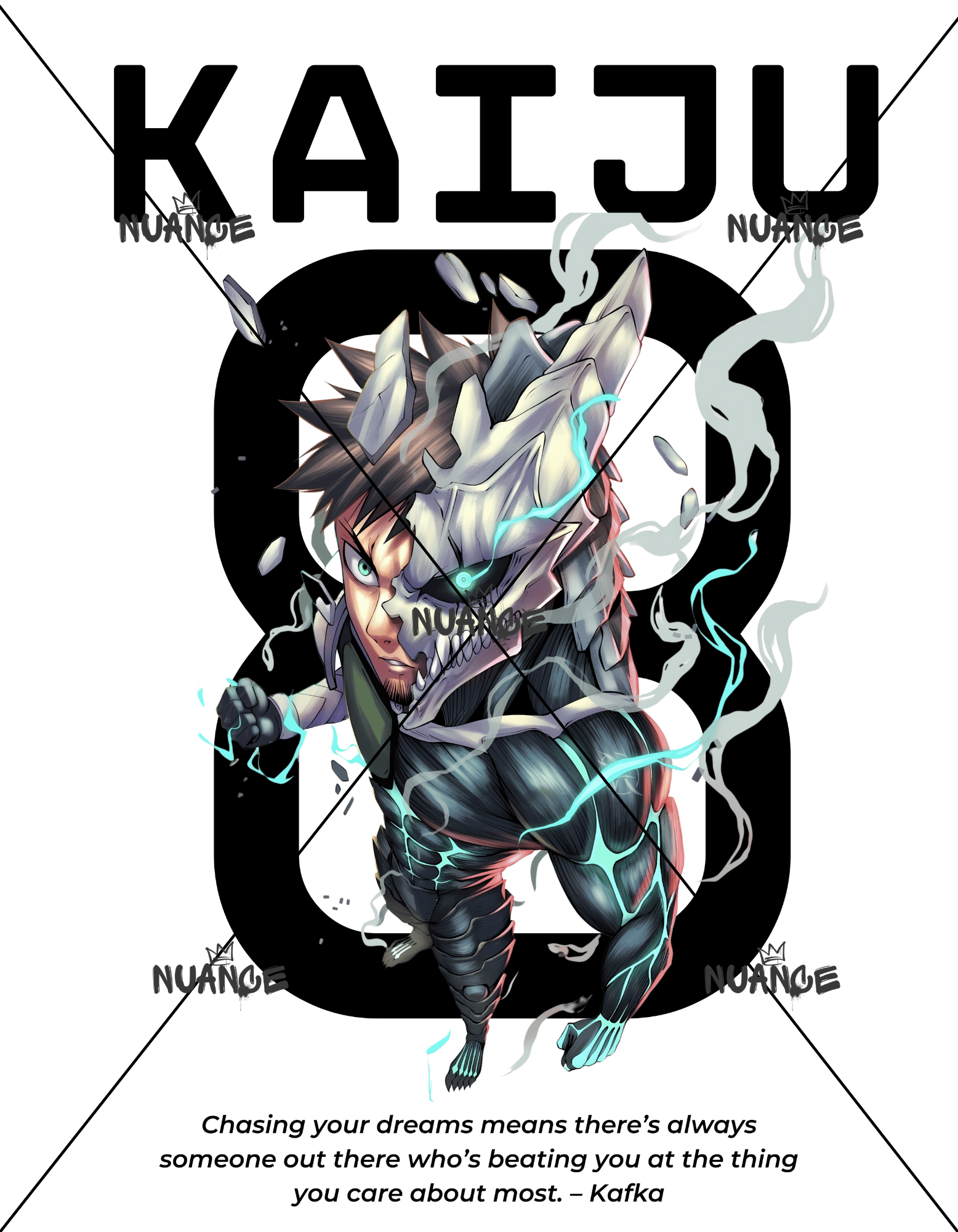 Kaiju No. 8 Anime Licensed Designs – 8 HD PNG Files