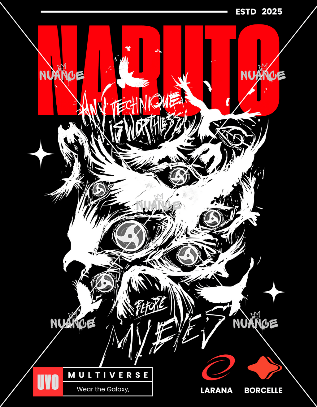 Naruto Anime Licensed Designs – 20+ HD PNG Files for Merch