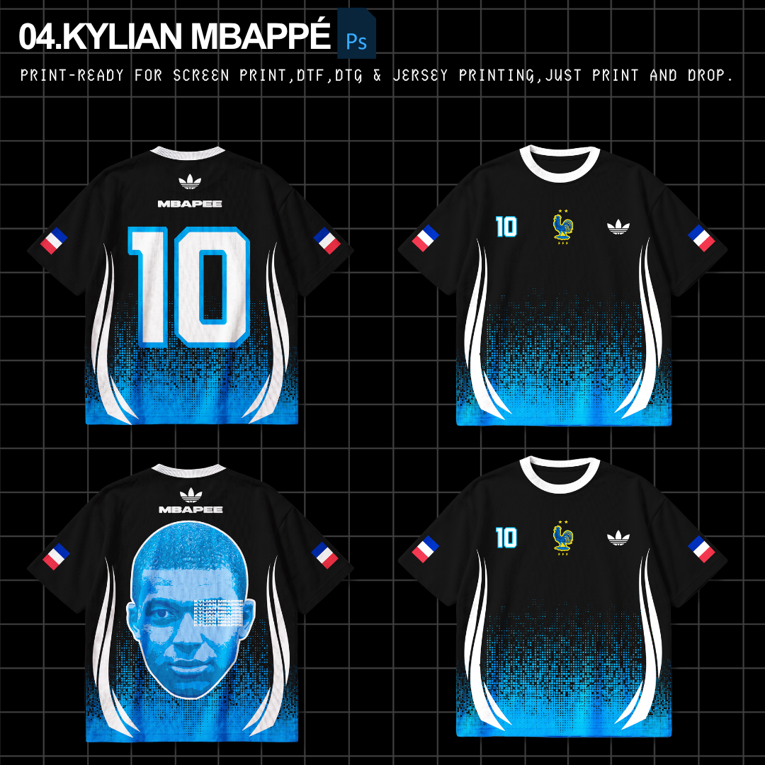 Football Design Kit — 15+ Football T-Shirt & Jersey Designs | PSD PNG SVG