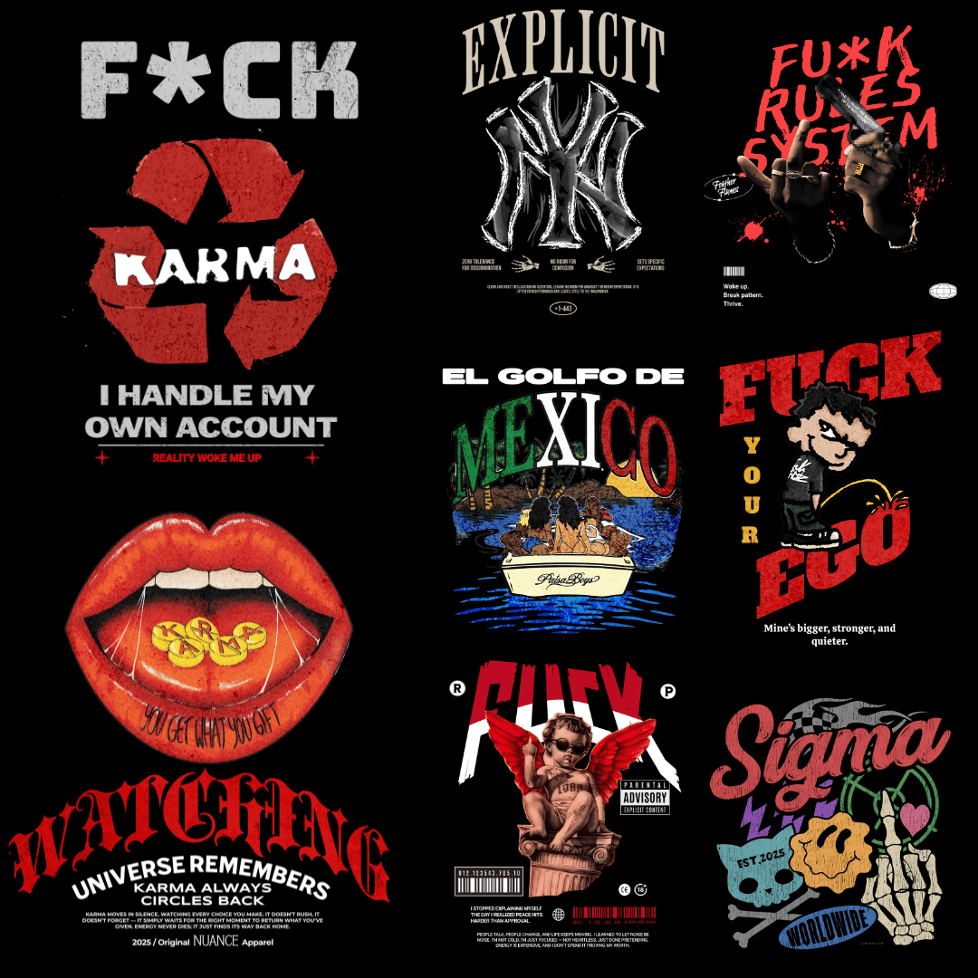 Premium Streetwear 2.0 Licensed Designs – 150+ Editable 4K PNG Graphics (2026)