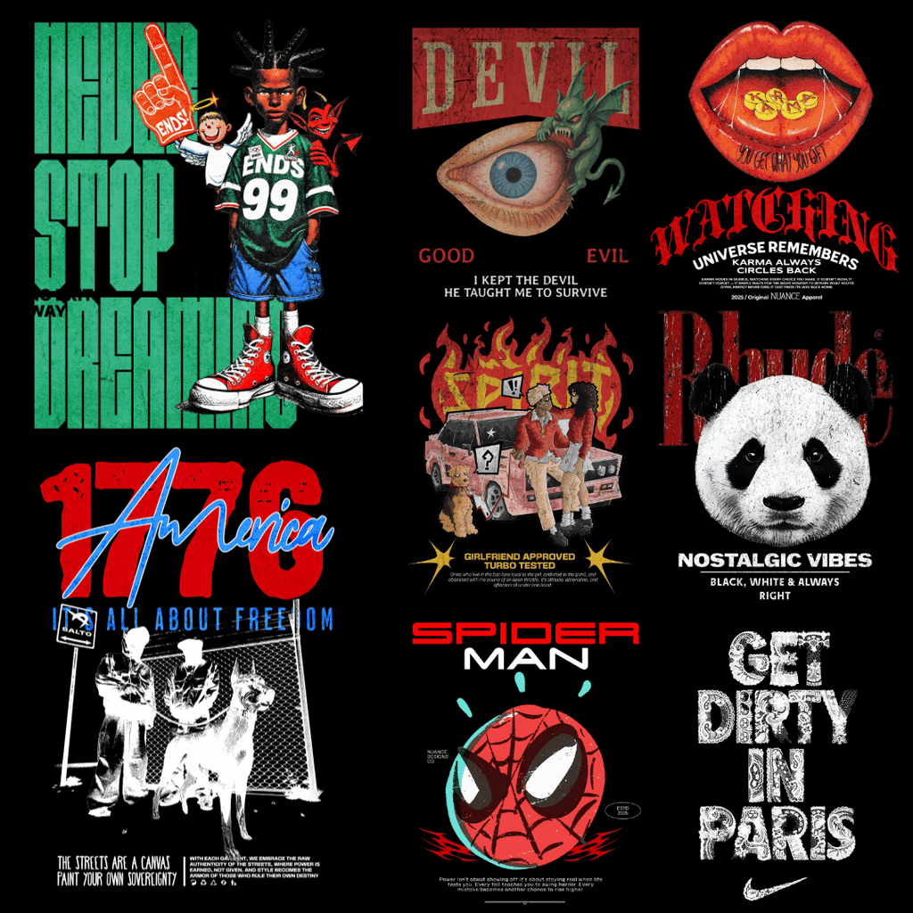 Premium Streetwear 2.0 Licensed Designs – 150+ Editable 4K PNG Graphics (2026)