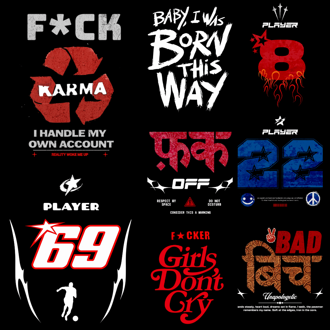 Premium Streetwear 2.0 Licensed Designs – 150+ Editable 4K PNG Graphics (2026)