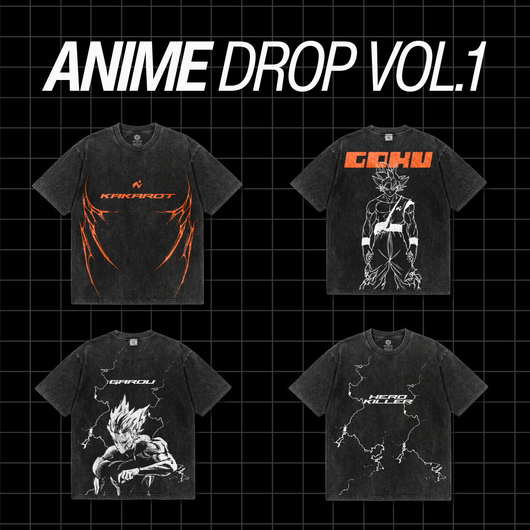 Anime Drop Vol.1 — Test Pack | 4 Premium Designs for Clothing Brands