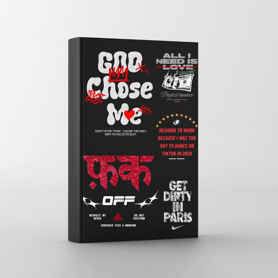 Mega Pack Licensed Design Library — Anime, Streetwear, Sports & Typographic 1000+ Premium PNG/4K Files